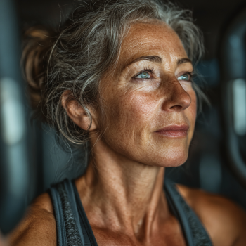 Aktív idősebb emberek edzés közben